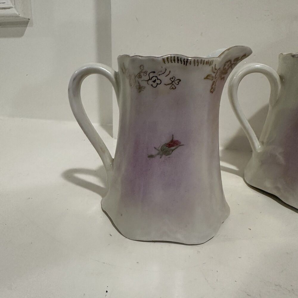 Hutschenreuther Germany Hand Painted Sugar & Creamer Set – Signed 1992 Floral - Picture 7 of 15